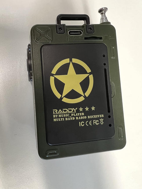 Raddy RF750 Portable Shortwave Radio AM/FM/SW/WB Receiver with NOAA Alerts, Rechargeable Mini Radio