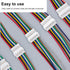 JST MX 1.25MM Connector Kit, 2/3/4/5/6/7/8/9/10 Pin Male and Female Micro Wire Connectors with 28AWG Pre-Crimped Cables