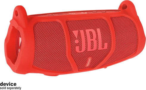 GETGEAR Silicone Cover Sleeve for JBL Charge 5 - Portable Bluetooth Speaker, Featured Design with More Protection, Best Matching in Shape and Color (Red)