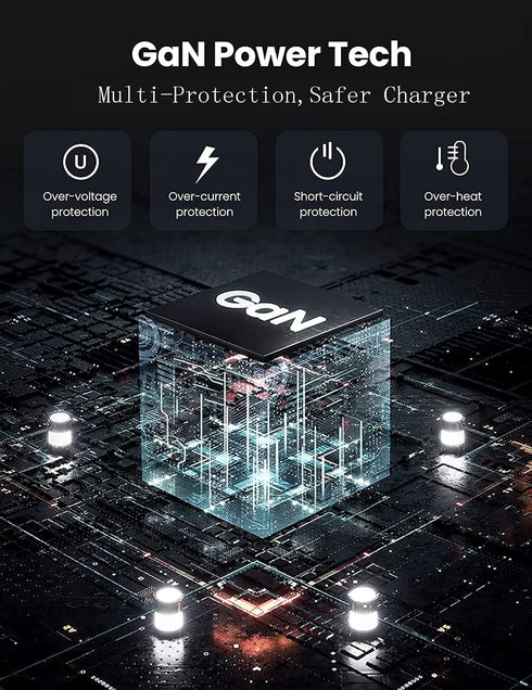 Aioneus 40W 4-Port USB Wall Charger, Fast Charging Block for iPhone 15, Samsung, Android Phones
