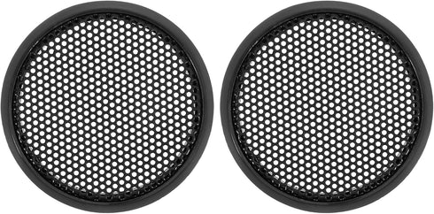 X AUTOHAUX 2pcs 1.5" Black Audio Speaker Cover Mesh, Subwoofer Grill Horn Guard Protector