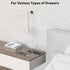 Geao Adapter Inset Small Recessed Power Strip Plug Extension Cord with USB Electrical Outlet Extender Flush Mount Surge