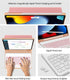 SENGBIRCH Backlit Keyboard for iPad Air 13 inch (M2) 2024, iPad Pro 12.9, Detachable Bluetooth Wireless Keyboard, Pink