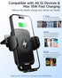 ZOOAUX Wireless Car Charger Vent Mount, 15W Fast Charging Auto-Clamping Car Phone Holder for iPhone and Samsung