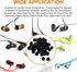 uxcell 50 Pcs Black Soft Silicone Earbud Tips, 10x8mm, 5mm Inner Hole, Compatible with Most In-Ear Headsets.