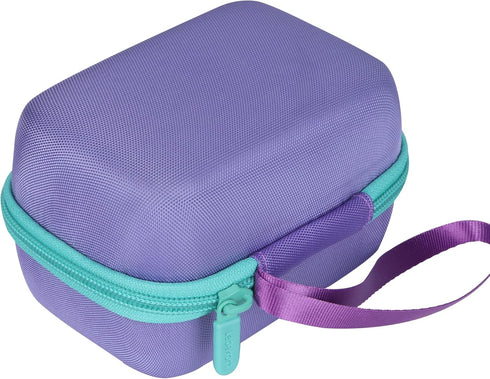 Hard Case for Yoto Mini Kids Audio Music Player, Children Speaker Plays Audiobook Cards Radio (Purple + Teal)