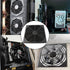 Adyoney 4 120mm Pcs Black Square Plastic Cooling Fan Filter Cover, Dust Screen for Filter Fan Chassis, for PC Computer