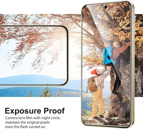 SPARIN 3+2 Pack Screen Protector for Samsung Galaxy S24 5G, 9H Tempered Glass, Case Friendly, Anti-Scratch, Fingerprint