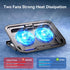 Ultra Slim Laptop Cooling Pad for 10-15.6 Inch Laptops, Portable Notebook Cooler with Adjustable Wind Speed