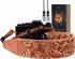 Padwa Lifestyle Cork Camera Strap - 2" Top Layer Cowhide, Natural Log Crackle Art Print, Soft Velvet Padded
