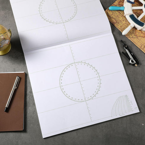 Gilprop 50 14 12.9 Inch Pcs Marine Navigation Universal Plotting Sheet x VP-OS Sheet Plotting Sheet for Marine