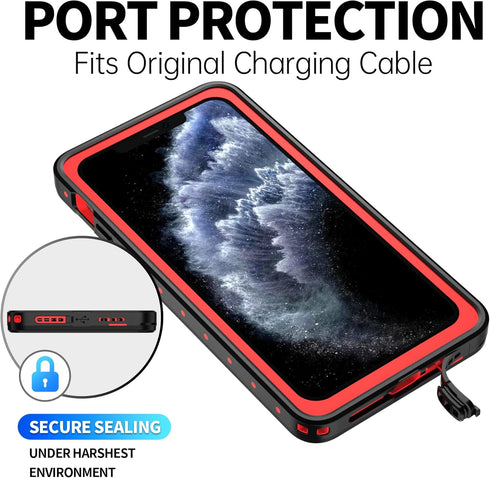 BEASTEK Waterproof Case for Apple iPhone 11 Pro Max, NRE Series Shockproof Underwater IP68 Case with Screen Protector