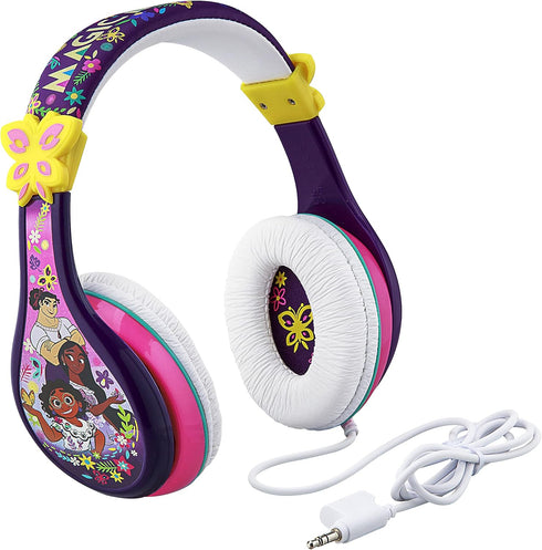 eKids Disney Encanto Headphones for Kids, Wired Headphones with Headphone Splitter