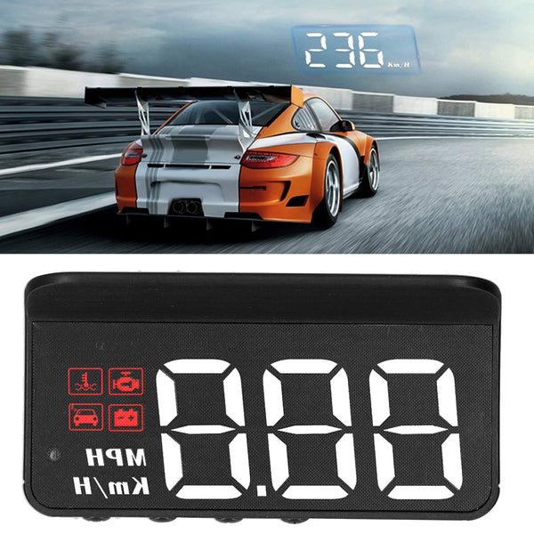 OBD2 HUD Head Up Display, Car HUD Speedometer Display, Multifunction Gauge Alarm, Fatigue Driving Reminder