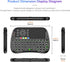 Mini Voice Bluetooth Keyboard, Rechargeable Wireless with Touchpad, Backlit Small Keyboard with IR Learning, 2.4G