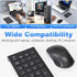 Rytaki 22 3 Set, 2.4GHz Wireless Number Pad and Mouse, Keys USB Keypad and Adjustable DPI Silent Mouse Numeric Pad