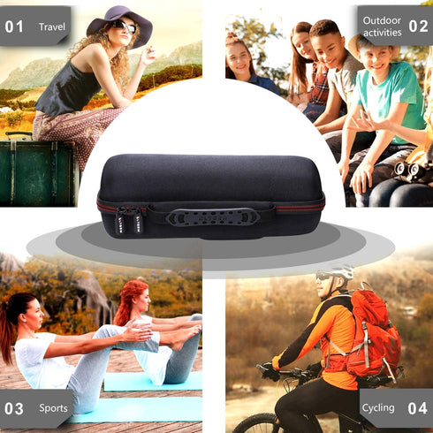 LTGEM Hard Case for JBL Pulse 4/3, Waterproof Portable Bluetooth Speaker - Travel Protective Carrying Storage Bag
