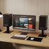 suptek 7.9 6.5" 6.1" SDM003MB x Universal Desktop Speaker Stands Pair for Bookshelf & Desktop Speakers Tall Sturdy Base