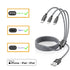 4ft 2Pack 3 1 Xnewcable Multi Charging Cable in Charger Cord, Multiple Rapid Nylon Braided Cable USB Charging Cable