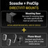 Scosche MP2AMPSPC-UB MagicMount Pro2 Universal MagSafe Magnetic Cell Phone Car Mount with 360° Adjustable Head
