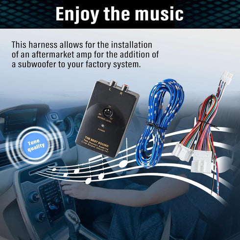 NuIth Add an AMP Amplifier Adapter for 2007-2019 Nissan, 2008-2013 Infiniti G37, 2008-2015 Subaru OEM Radio
