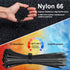 mfuifdo 150 Pack 8 Inch 40Lbs Zip Ties Black, Tensile Strength, Premium Nylon Cable Ties, Plastic Zip Ties, For Garage