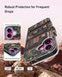 DEENAKIN 17 for iPhone Wallet Case with Card Holder + Cash Clip, RFID-Blocking, Military-Grade Drop Protection