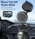 PUUQII 5 360 Suction Cup Phone Mount, Vacuum Magnetic Phone Holder Stand for Car, Nano Gel Pads for Smooth/Rough