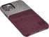Dockem Wallet Case for iPhone 11 Pro, Built-in Metal Plate for Magnetic Mounting, Maroon and Grey