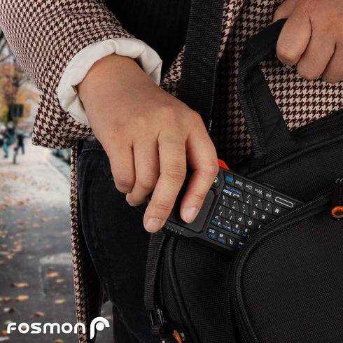Fosmon Mini Bluetooth Keyboard (QWERTY Keypad), Wireless Portable with Touchpad, Compatible with Apple TV, PS4, PS5