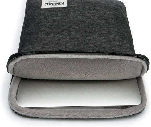 Kinmac Black 360° Waterproof Vertical Style Laptop Sleeve with Pocket for 14 and 13.5 inch MacBook