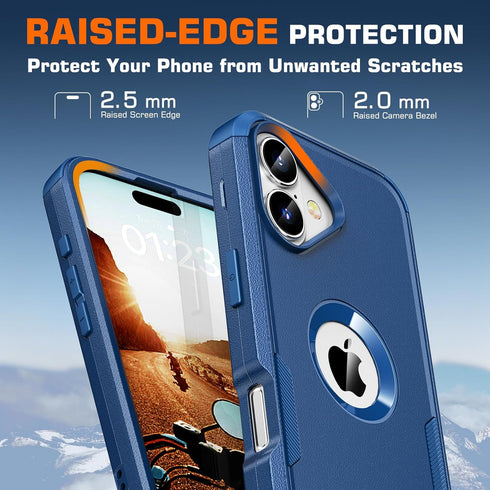 Gugfly 17 2X 17 6.3'', Compatible with iPhone Case: Screen Protector, Anti-Drop, Shockproof, Heavy Duty Protective