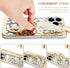 Cheetah Print Ultra Slim IMD Shockproof Wrist Band Kickstand Cover Case for iPhone 13 Pro 6.1-inch (Leopard Skin