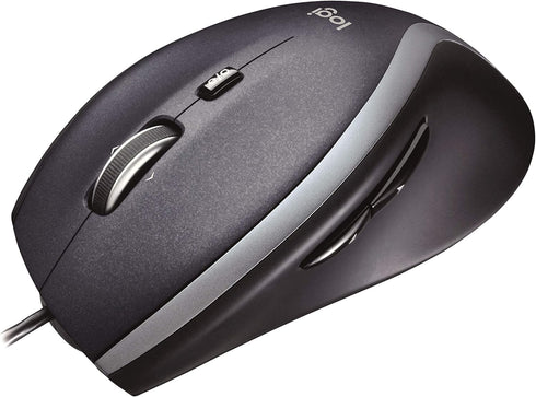 Logitech M500 Corded USB Mouse, Wired for Computers and Laptops, Dark Gray, Hyper-Fast Scrolling