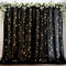 Ledido 1010ft Black Tulle Backdrop Curtains with Lights String - 300LED Fairy Lights