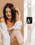 Minyee Compatible Apple Watch Band with Charms Women 41mm 40mm 38mm 42mm 44mm 45mm 49mm Silicone Strap