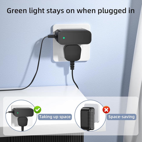 Power Cord for Homeika Cordless Vacuum H016 HA016, 26.5V Charger Compatible with Homeika 20Kpa Powerful Suction
