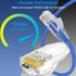 Lysymixs Cat6a 3 (24 Pack), Cat6a 6 10G, Slim Ethernet Patch Cable ft Patch Cable for Data Centers, Cat Cable Network