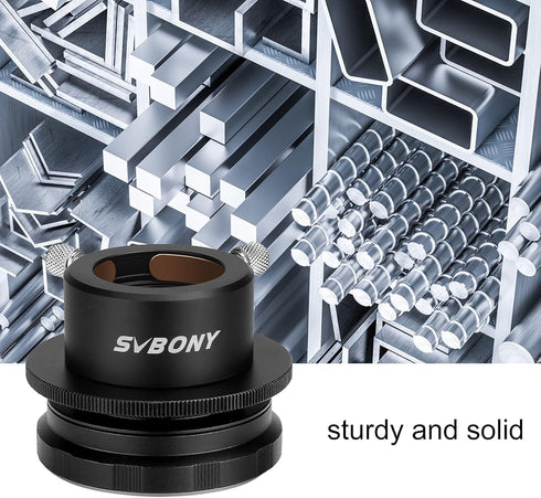 SVBONY SV149 Camera Lens Adapter for Nikon AF Cameras to 1.25 inch Eyepiece M42 CCD Adapter for Photography