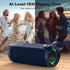 Bobtot IPX6 15W 15H Portable Bluetooth Speaker, Waterproof Speaker with Punchy Bass, Loud Sound, RGB, Playtime, Dual