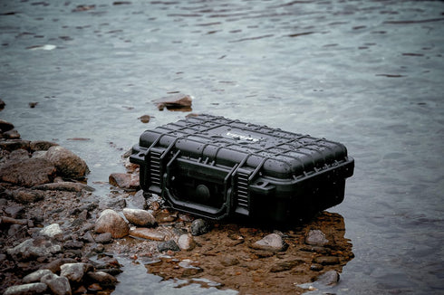 MEIJIA Portable All Weather Waterproof Hard Case, Small Camera Case, Dry Case with Customizable Foam, Fit for Drones,