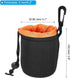 PATIKIL Camera Lens Bag, 3.1" IDx3.9 H Drawstring Lens Pouch with Thick Protective Neoprene, Lens Case for DSLR Camera Lens, Water Coffee Cups, Black Orange
