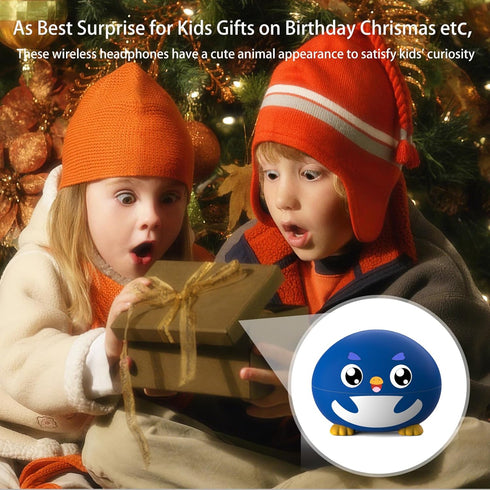 Kids Earbuds, Bluetooth 5.3 Earbuds for Kids with HiFi Stereo & Deep Bass, 30H Play Time, Wireless Earbuds with Mic, In