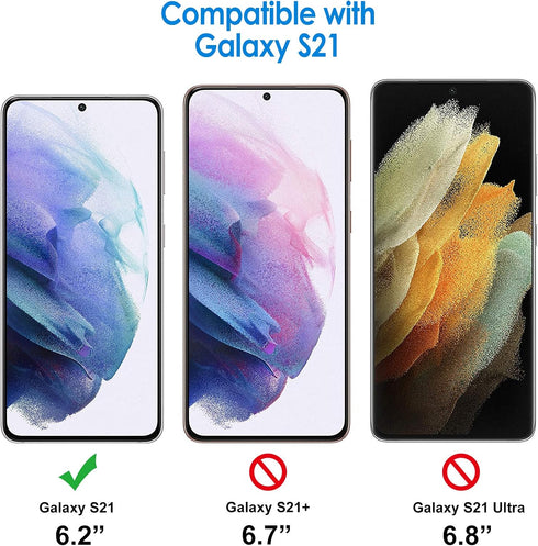JETech Screen Protector for Samsung Galaxy S21 5G, HD Clarity Flexible TPU Film with Fingerprint Sensor, 2-Pack