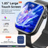 Smart Watch with Call Function, 1.85" Fitness Tracker, Heart Rate/Sleep Monitor, Waterproof for Women & Men
