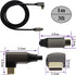 Right Angle Type C 3.1 Extension Cable - 4K@60Hz 90 Degree Type C USB Male to Male Connector Cable (1M/3Ft)