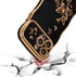 ZTOFERA Cute Curly Wave Frame Case for iPhone 13 Pro Max, Luxury Plating Butterfly Pattern, Soft TPU Shockproof (Black)