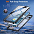Hualele Pixel 8 Pro Case, Rugged Full Body Sealed Heavy Duty Shockproof IP68 Underwater Cover with Built-in Screen and
