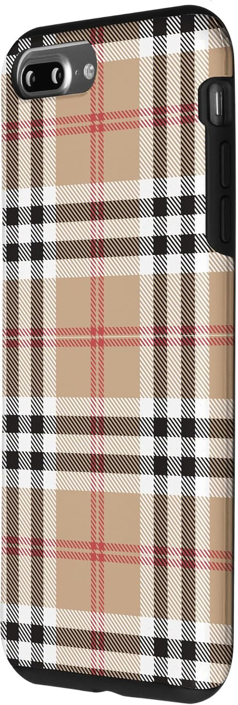 iPhone 7 Plus/8 Plus Checkered Plaid Flannel Gingham Pattern Case
