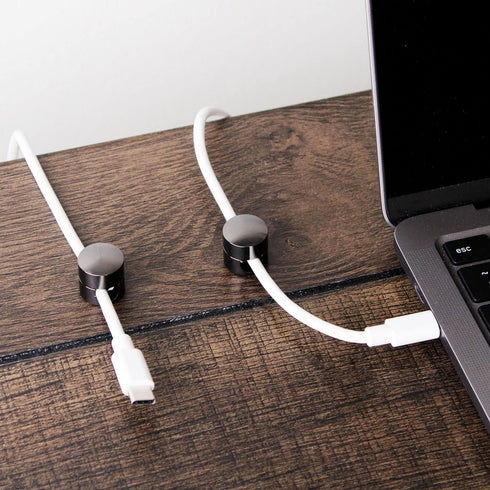 Cable Anchors for Desk Organization, Premium Aluminum Cord Organizers, Charger + Cable Management Clips for Home &